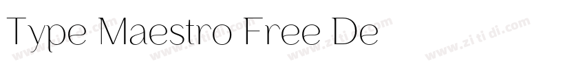 Type Maestro Free De字体转换
